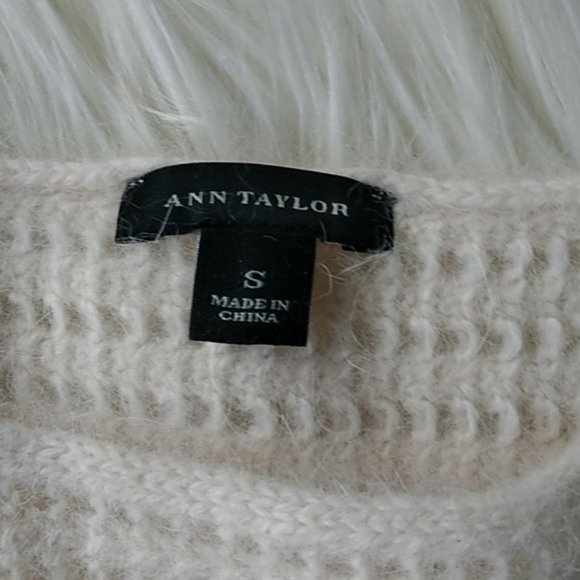 Ann Taylor Rabbit Hair 3/4 Sleeve Top - Picture 6 of 7